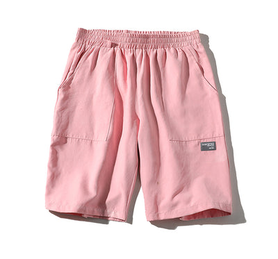 Pantalones Cortos de Playa Hombre Cinco Puntos - Estilo Hong Kong Cómodo y Suelto - Image 4