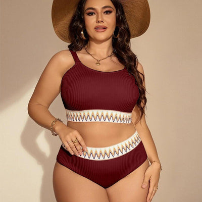 Bikini Talle Alto con Abertura Lateral para Tallas Grandes - Image 15