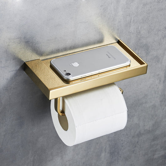 Organizador de Baño 3 en 1 - Soporte para Papel Higiénico, Toallas y Celular