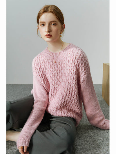 Suéter Tejido Retorcido para Invierno - Pullover de Punto Mujer - Image 5