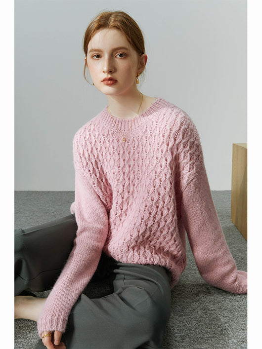 Suéter Tejido Retorcido para Invierno - Pullover de Punto Mujer - Image 5