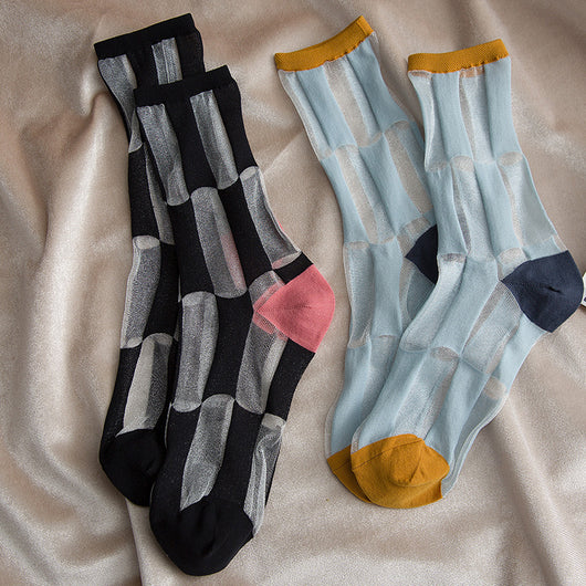 Medias Caladas Transpirables con Diseño Patchwork - Image 7