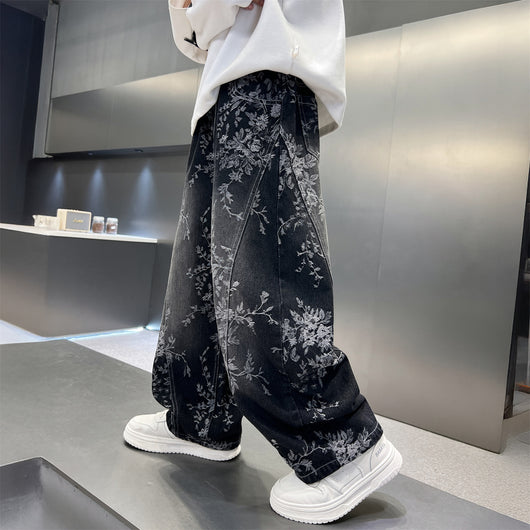 Pantalones Jeans Sueltos Estilo Pu Shuai para Niños - Diseño Trendy y Cómodo - Image 6