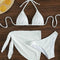 Bikini Deportivo con Cordones y Abertura Lateral para Mujer