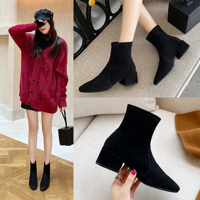 Botas Martin de Tacón Grueso para Primavera y Otoño - Estilo Salvaje e Impactante - Image 4