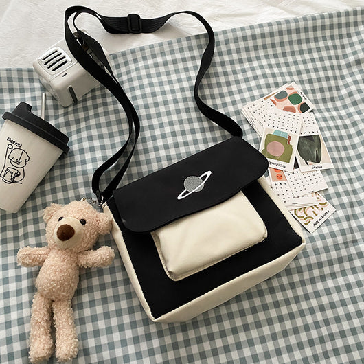 Bolsa de Lona Mini para Estudiante - Bandolera Casual Elegante - Image 36