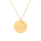 12 constellation tag fashion diamond-studded titanium steel necklace female Dorado Virgo