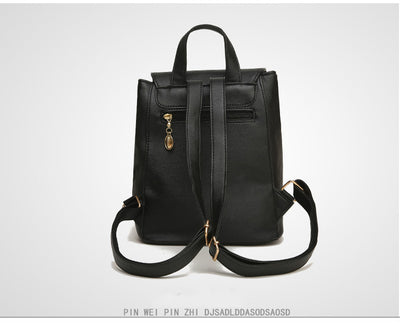 Mochila Escolar de Cuero PU para Adolescentes - Diseño Herald Fashion con Asa Superior - Image 12