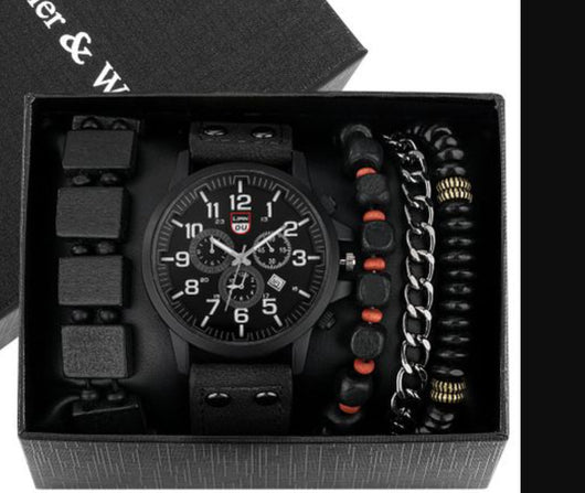 Juego de Reloj Empresarial con Pulsera y Collar para Hombre - Image 6
