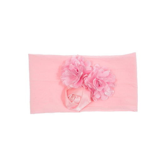 Diadema para Bebé con Flor de Satén y Malla - Image 10