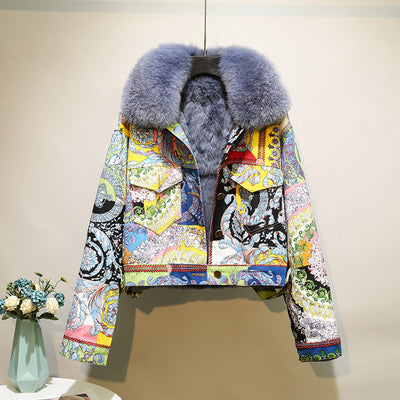 Chaqueta Denim Vintage con Forro Acolchado para Mujer - Image 9