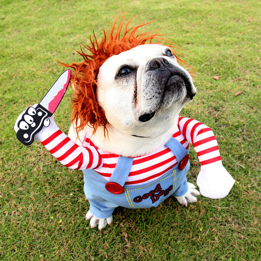 Disfraz de Halloween para Perros - Traje Ajustable Terrorífico con Accesorios