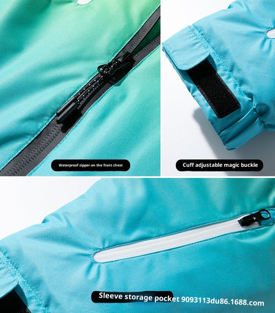 Chaqueta de Esquí Impermeable Acolchada para Hombre y Mujer - Image 10