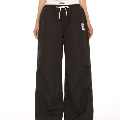 Pantalones Casuales Retro Americanos con Bordado y Detalles de Encaje para Mujer - Image 12