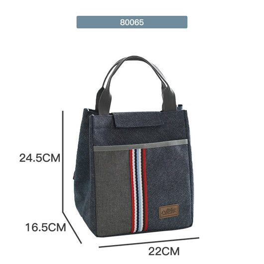 Bolsa Térmica Portátil Redonda para Almuerzo de Oficina - Image 10