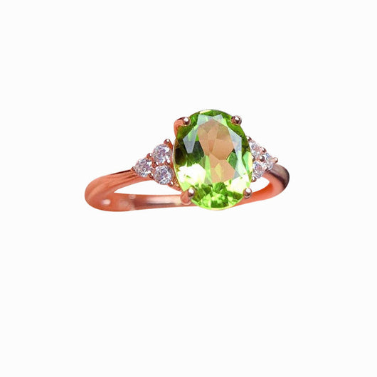 Anillo Peridoto para Mujer con Circón - Diseño Elegante y Sofisticado - Image 10