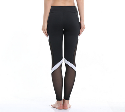 Leggings Deportivos de Cintura Alta con Malla Transpirable para Yoga - Image 3