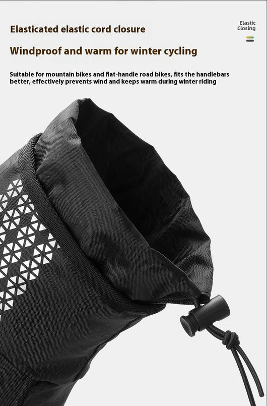 Guantes Protectores para Bicicleta de Montaña Invierno con Cobertura de Manillar - Image 11