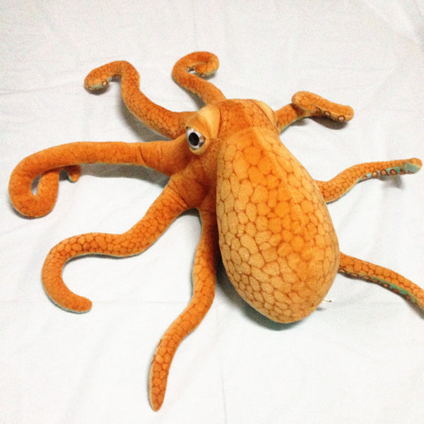 Pulpo de Peluche Suave Naranja