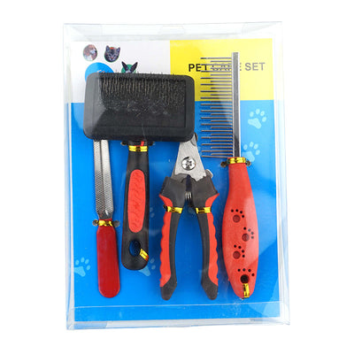 Kit Completo de Aseo Canino: Peine, Cepillo, Cortauñas y Lima - Image 3