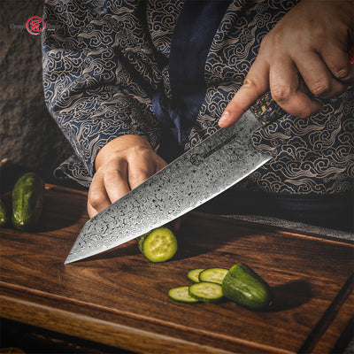 Cuchillo de Chef Damasco Acero Inoxidable Multiusos Profesional - Image 4