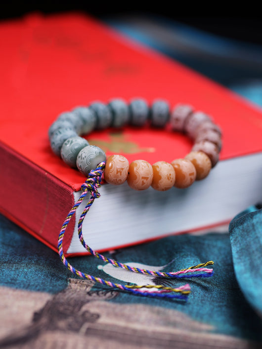 Pulsera de Semilla de Bodhi Natural con Raíz Envejecida - Image 9