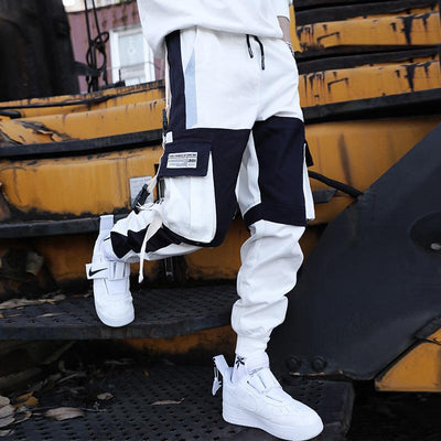 Pantalones Hip Hop con Cordón y Costuras Contrastantes para Niños - Image 2
