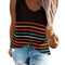 Blusa Rayada Colorida para Verano - Camisa Fresca y Versátil