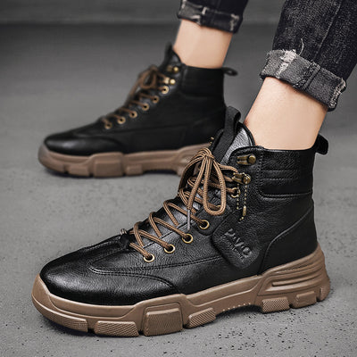 Botas de Trabajo Altas para Hombre - Estilo Robusto y Versátil - Image 9