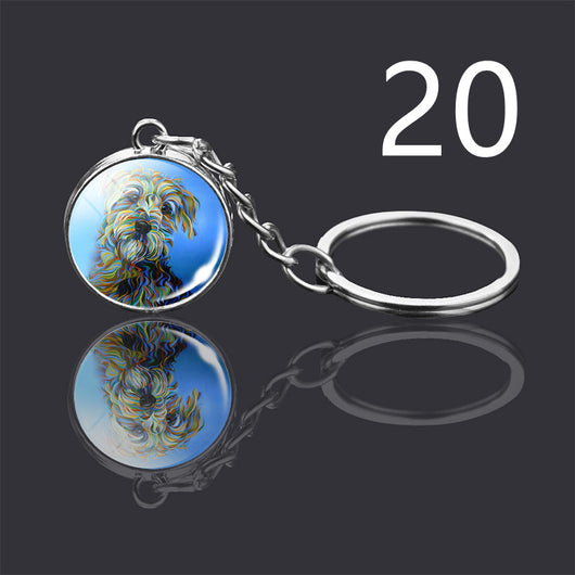 Llavero Colgante de Cristal Doble Cara Luminoso para Mascotas - Image 34