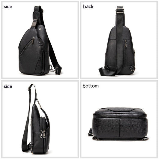 Bolso Bandolera de Cuero Auténtico - Diseño Versátil para Cualquier Ocasión - Image 5
