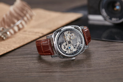 Reloj Mecánico Automático Vintage con Esfera Luminosa y Relieves - Image 23