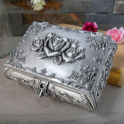 Caja Joyero Retro con Cerradura - Organizador de Joyas y Accesorios - Image 3