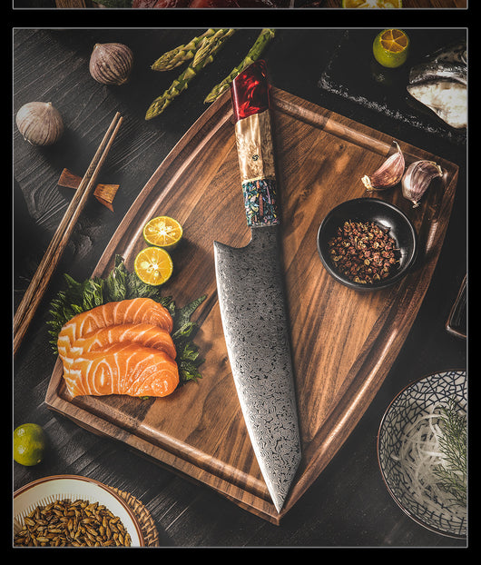 Cuchillo de Chef Damasco Acero Inoxidable Multiusos Profesional - Image 16