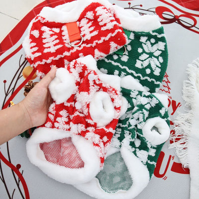 Sudadera Navideña Peluche para Perros y Gatos con Arnés de Seguridad - Image 7