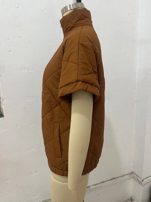 Chaqueta Cálida con Diseño de Diamantes y Bolsillos con Cierre - Image 27