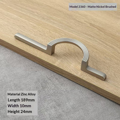 Tirador Semicircular para Armarios y Cajones - Manija Sólida de Diseño Moderno - Image 6