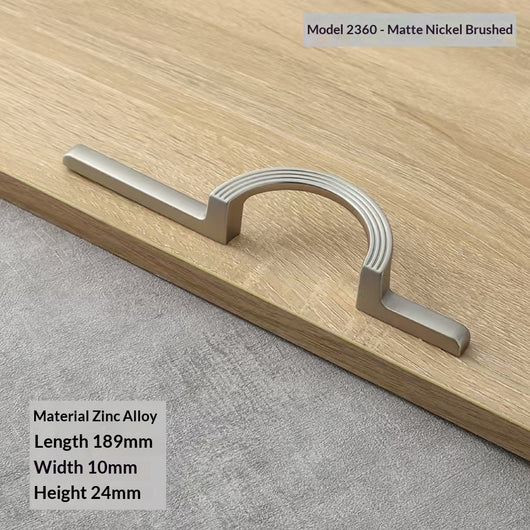 Tirador Semicircular para Armarios y Cajones - Manija Sólida de Diseño Moderno - Image 6