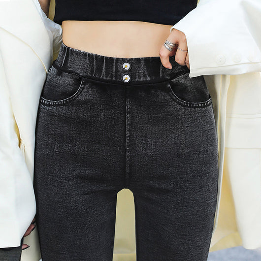 Pantalón Skinny Cintura Alta Ajustado de Largo Completo - Image 3