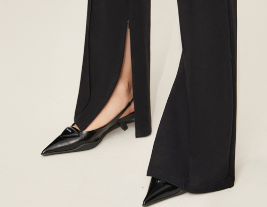 Pantalones Casuales de Cintura Alta con Abertura Lateral - Image 12