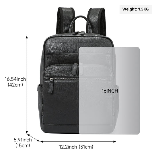 Mochila de Cuero Genuino Premium para Viajes y Uso Diario - Image 3