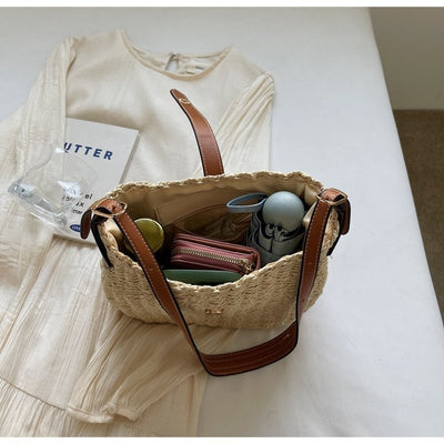 Bolsa Tejida Cruzada Casual Minimalista - Image 19