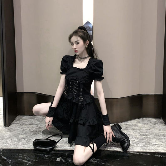 Vestido Gothic Sweet con Volantes y Cordones - Image 19