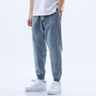 Pantalones Vaqueros de Cintura Elástica con Cordón Ajustable - Image 14