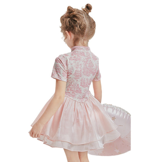 Traje de Baño Infantil Dos Piezas Estilo Patchwork - Image 4