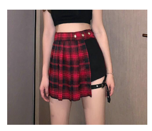 Falda Táctica Cuadriculada para Mujer - Estilo Cool para Verano