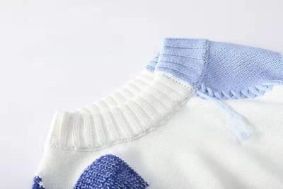 Blusa Escote V Estampada Temperamento - Pullover Base - Image 9