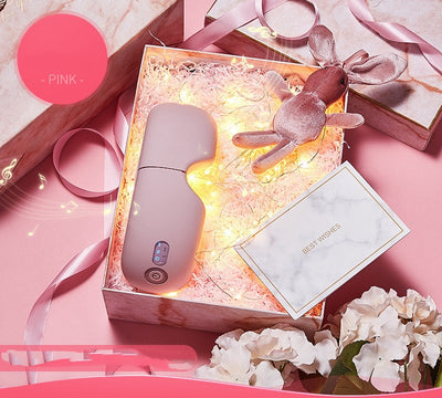 White Bluetooth music eye massager with control panel, air pressure, and hot compress functions in a gift box. - Image 10