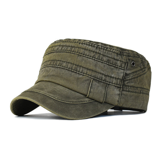 Gorra de Algodón Lavado Puro Color Liso para Hombre - Protección Solar Outdoor - Image 2