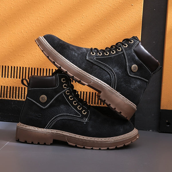 Botas Martin para Hombre con Forro Polar y Cuero de Cerdo - Calidez Extrema